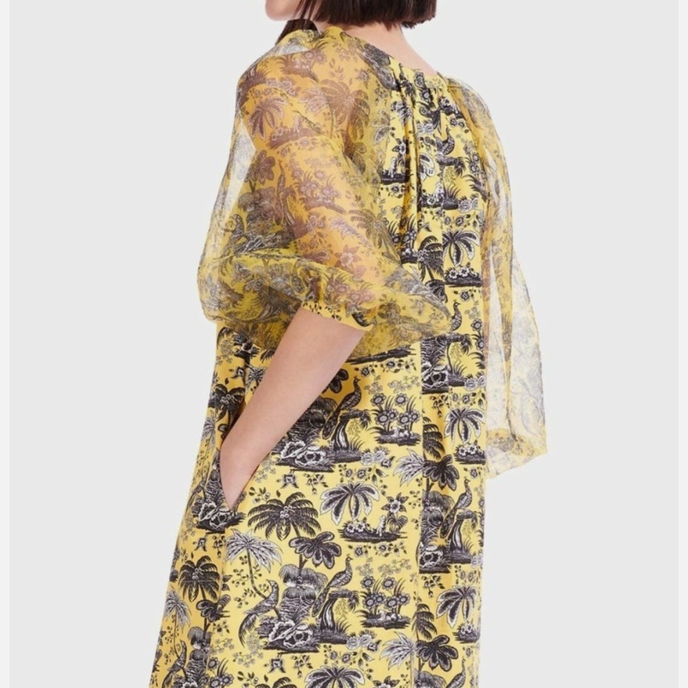 STAUD Yellow and Black Patterned Blouse - Picture 3 of 5